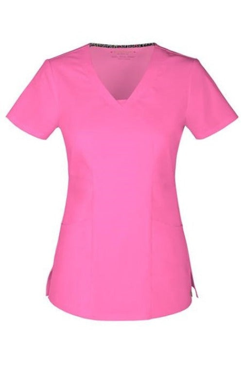 Cherokee HeartSoul Dreamer V Neck Top Clearance Sale in Pink at Parker's Clothing and Shoes.