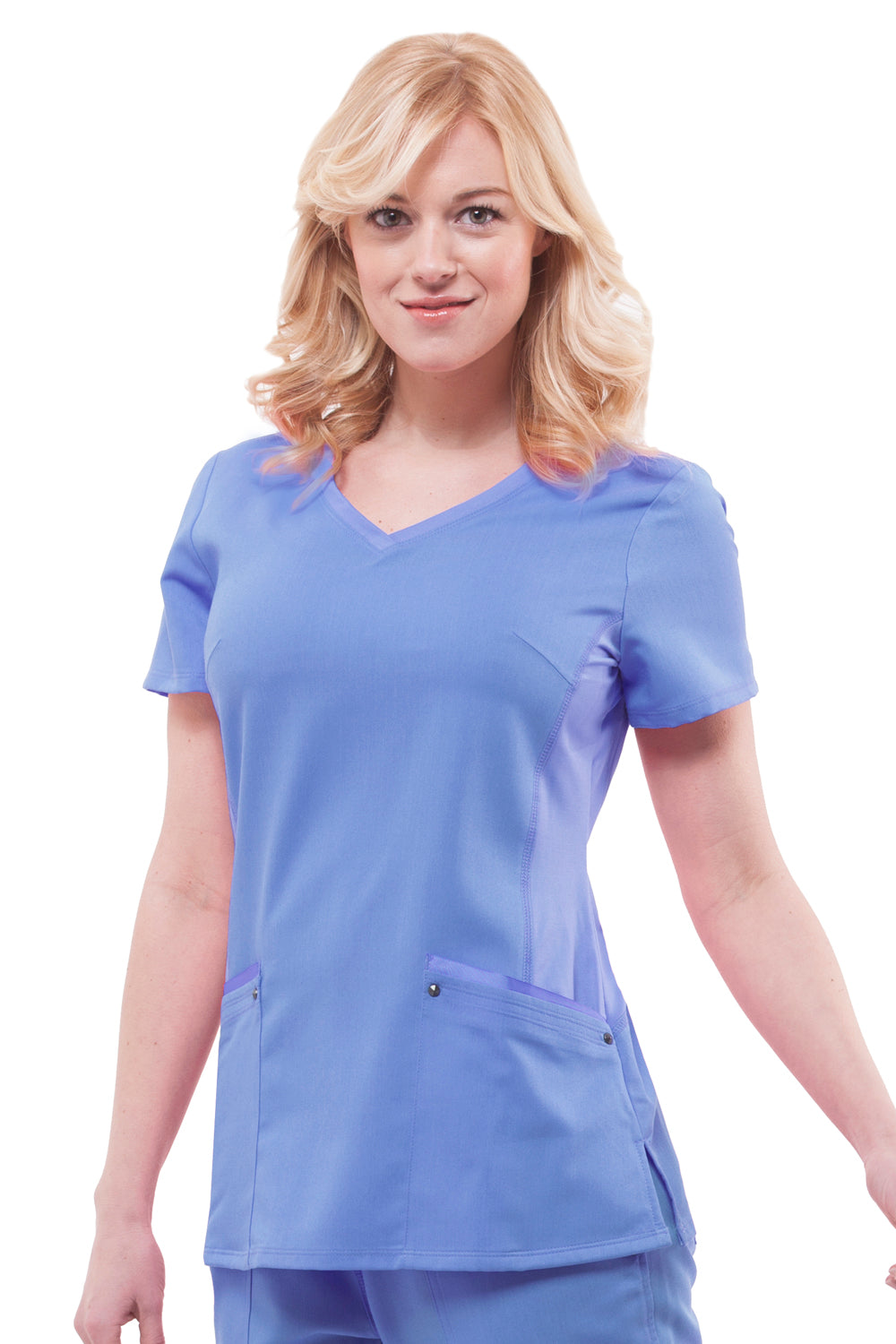 Healing Hands Purple Label Juliet Scrub Top in Ceil at Parker's Clothing and Shoes.