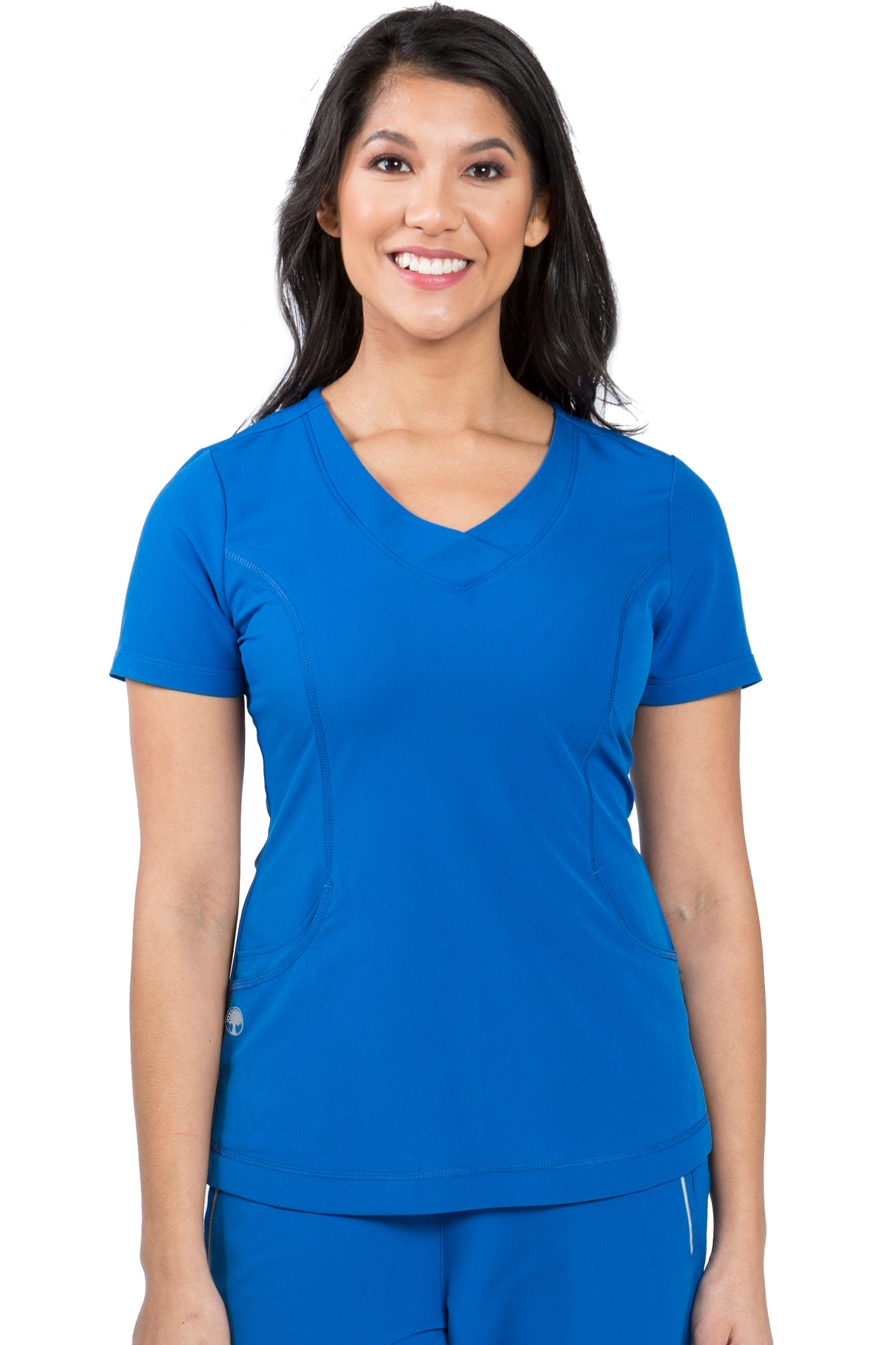 Healing Hands HH360 Sloan Scrub Top in Royal at Parker's Clothing and Shoes.