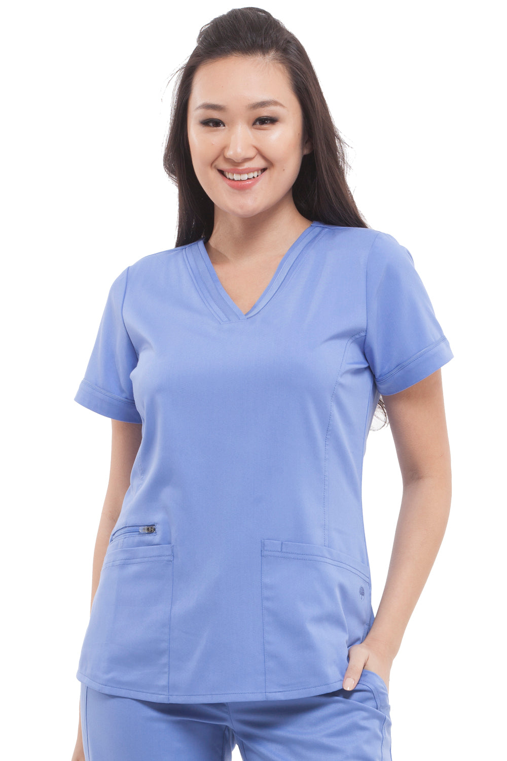 Healing Hands Scrub Top Purple Label Jasmin in Ceil at Parker's Clothing and Shoes.