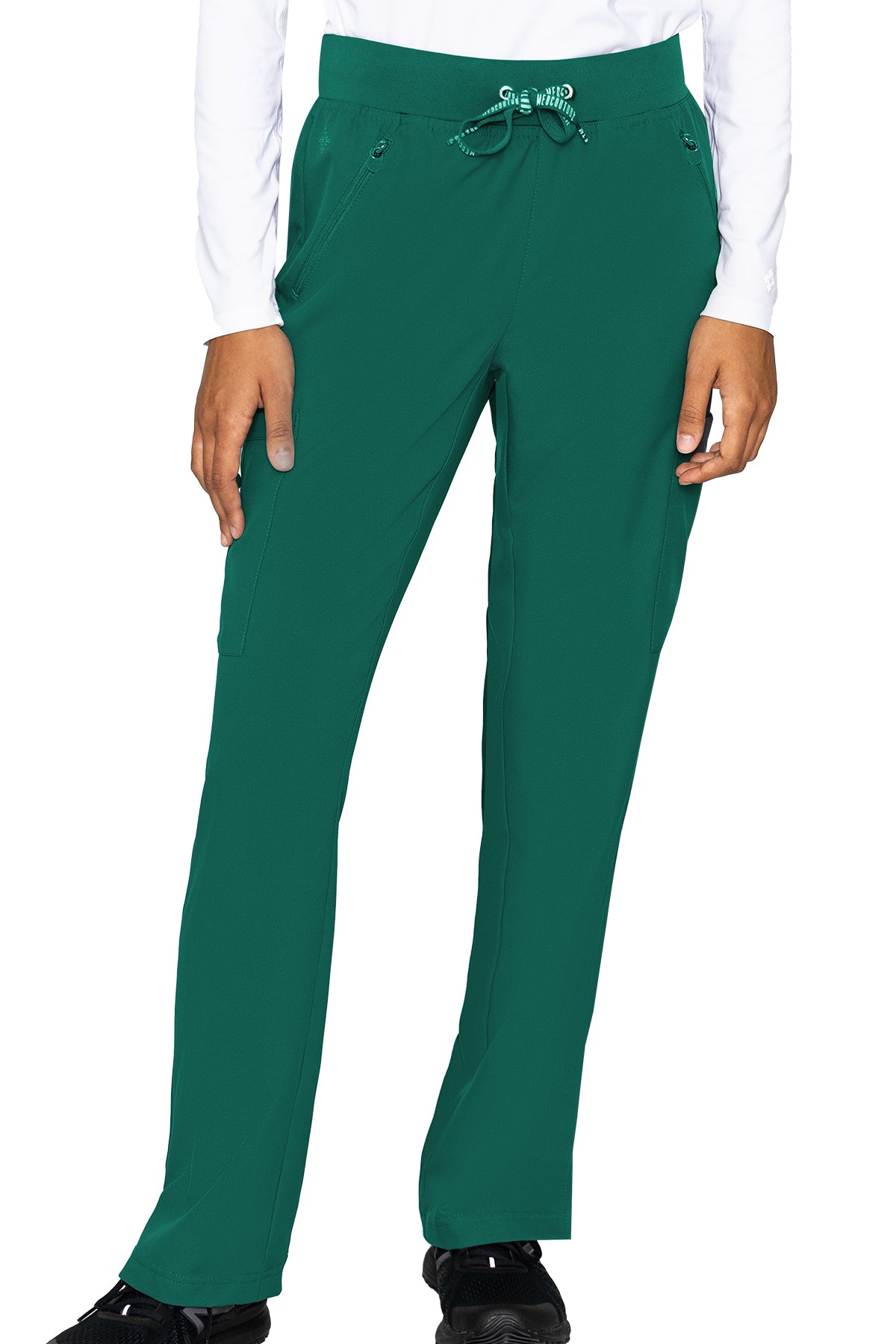 Med Couture Scrub Pants Insight Zipper Pocket Pant in Hunter at Parker's Clothing and Shoes