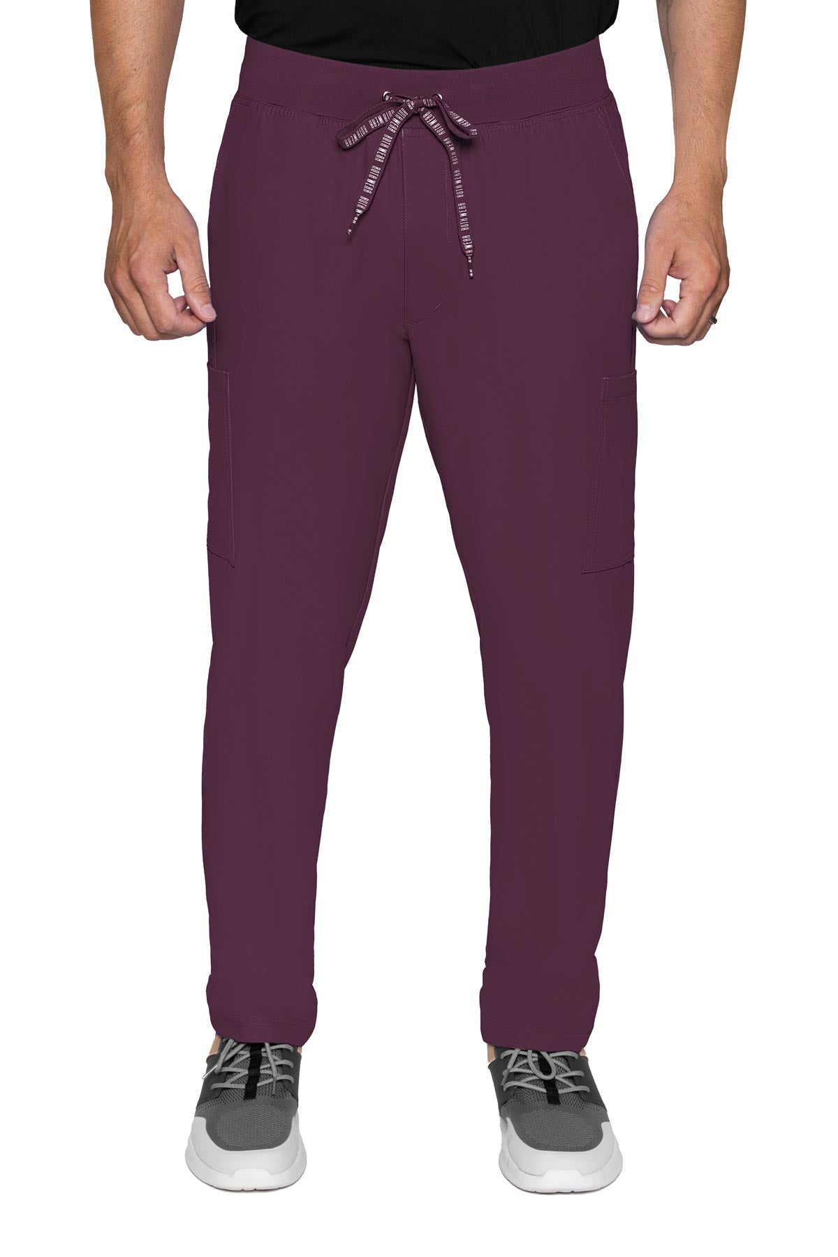 Med Couture Mens Scrub Pants RothWear Insight in wine at Parker's Clothing and Shoes.