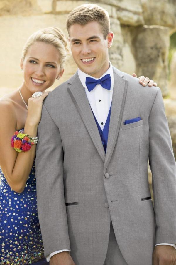 Jim's Formal Wear Tuxedos Platinum Collection Stephen Geoffrey Aspen Heather Grey at Parker's Clothing and Shoes.