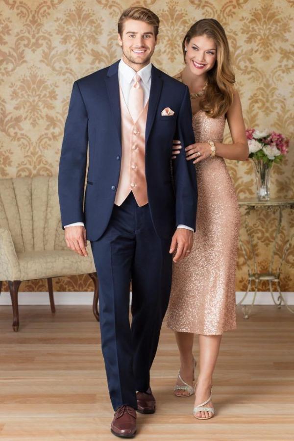 Jim's Formal Wear Tuxedos Diamond Collection Michael Kors Slim Navy Sterling Wedding Suit at Parker's Clothing and Shoes.