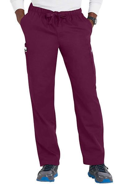Cherokee Mens Scrub Pants Workwear Originals in Wine at Parker's Clothing & Scrubs