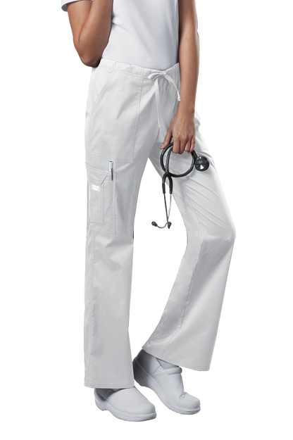 Cherokee Scrub Pants Core Stretch 4044 in White at Parker's Clothing & Scrubs.