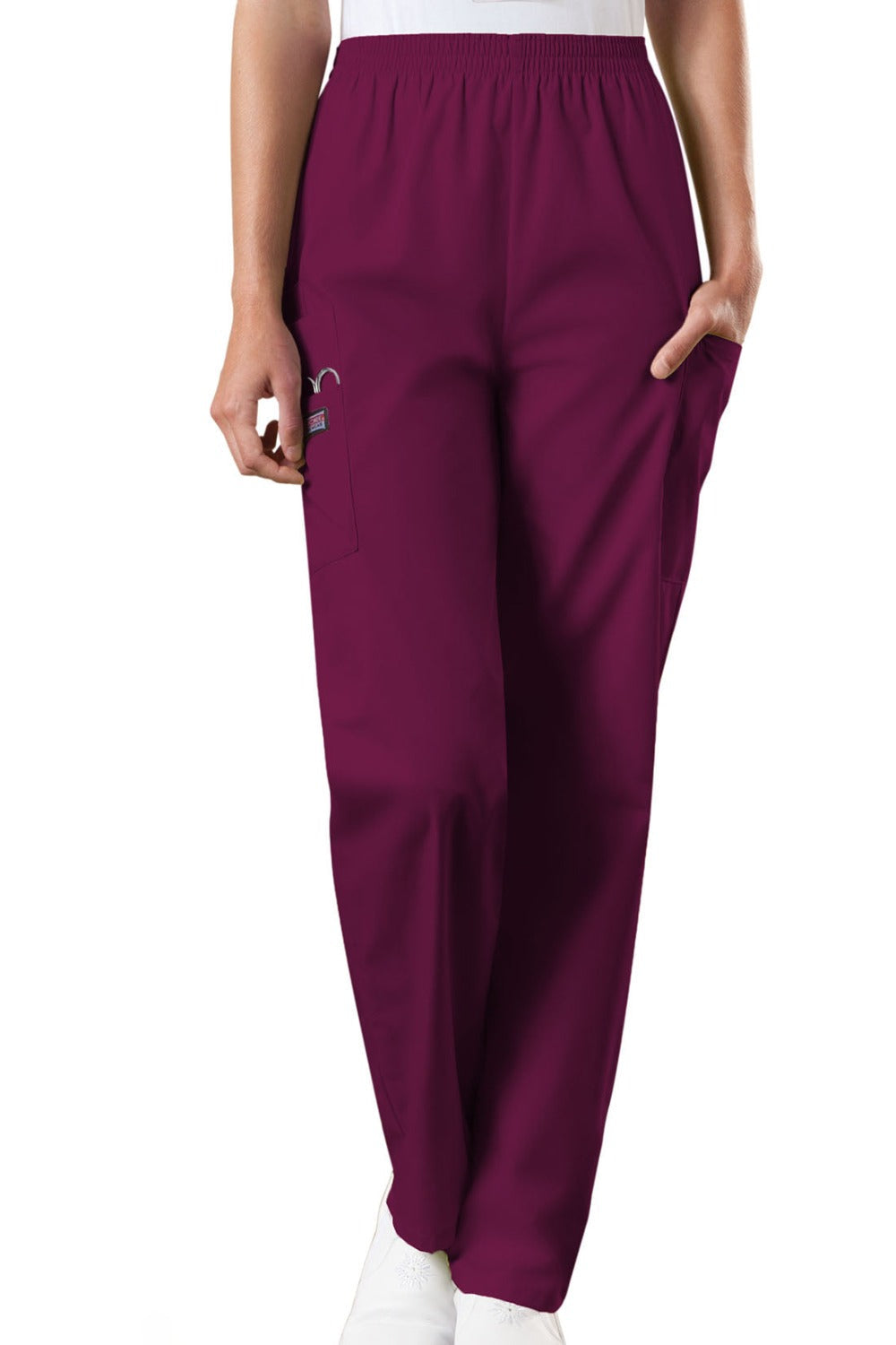 Cherokee Workwear Pants Pull On 4200  in Wine at Parker's Clothing and Shoes.
