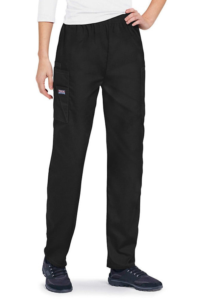 Cherokee Workwear Pants Pull On 4200 in Black at Parker's Clothing and Shoes.