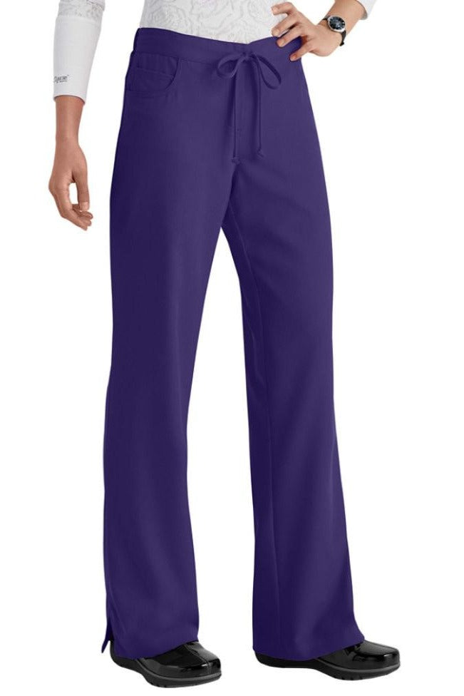 Greys Anatomy 5 Pocket Drawstring Scrub Pant Purple Rain 4232 at Parker's Clothing and Shoes.
