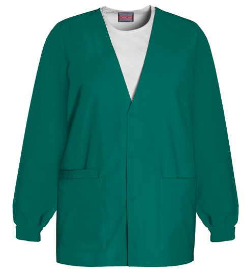 Cherokee Workwear Jacket Button Front 4301 in Hunter at Parker's Clothing & Scrubs.