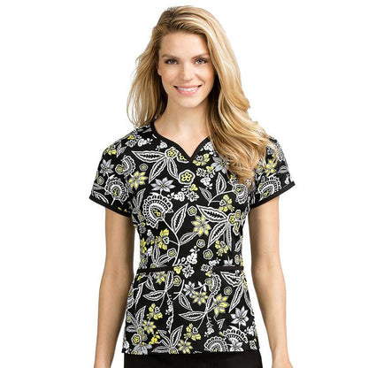Med Couture Print Scrub Tops Natasha Everything's Aglow Print Tops - Parker's Clothing & Gifts