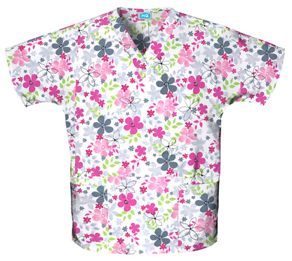 Cherokee Scrub Top Print Pattern at Parker's Clothing & Scrubs.