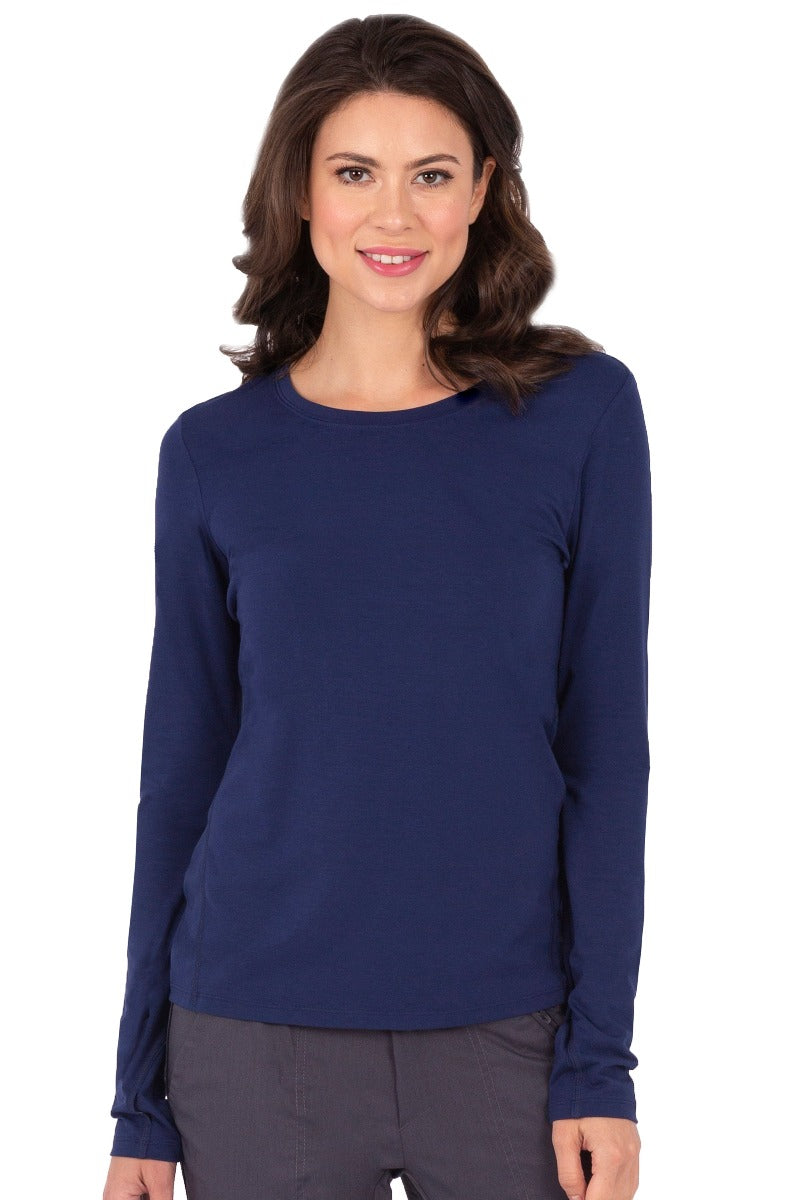 Healing Hands Purple Label Mackenzie Long Sleeve Tee in Navy at Parker's Clothing and Shoes.