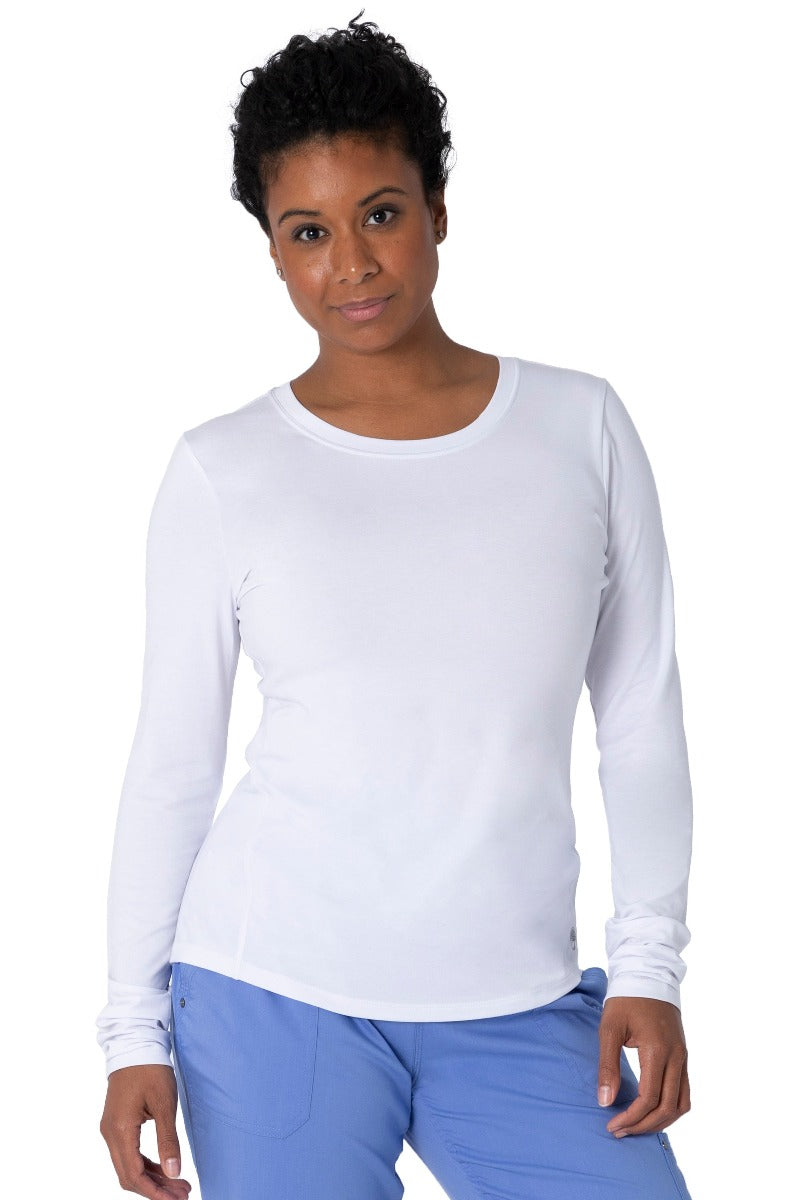 Healing Hands Purple Label Mackenzie Long Sleeve Tee in White at Parker's Clothing and Shoes.