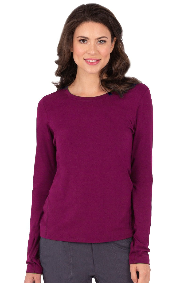 Healing Hands Purple Label Mackenzie Long Sleeve Tee in Wine at Parker's Clothing and Shoes.