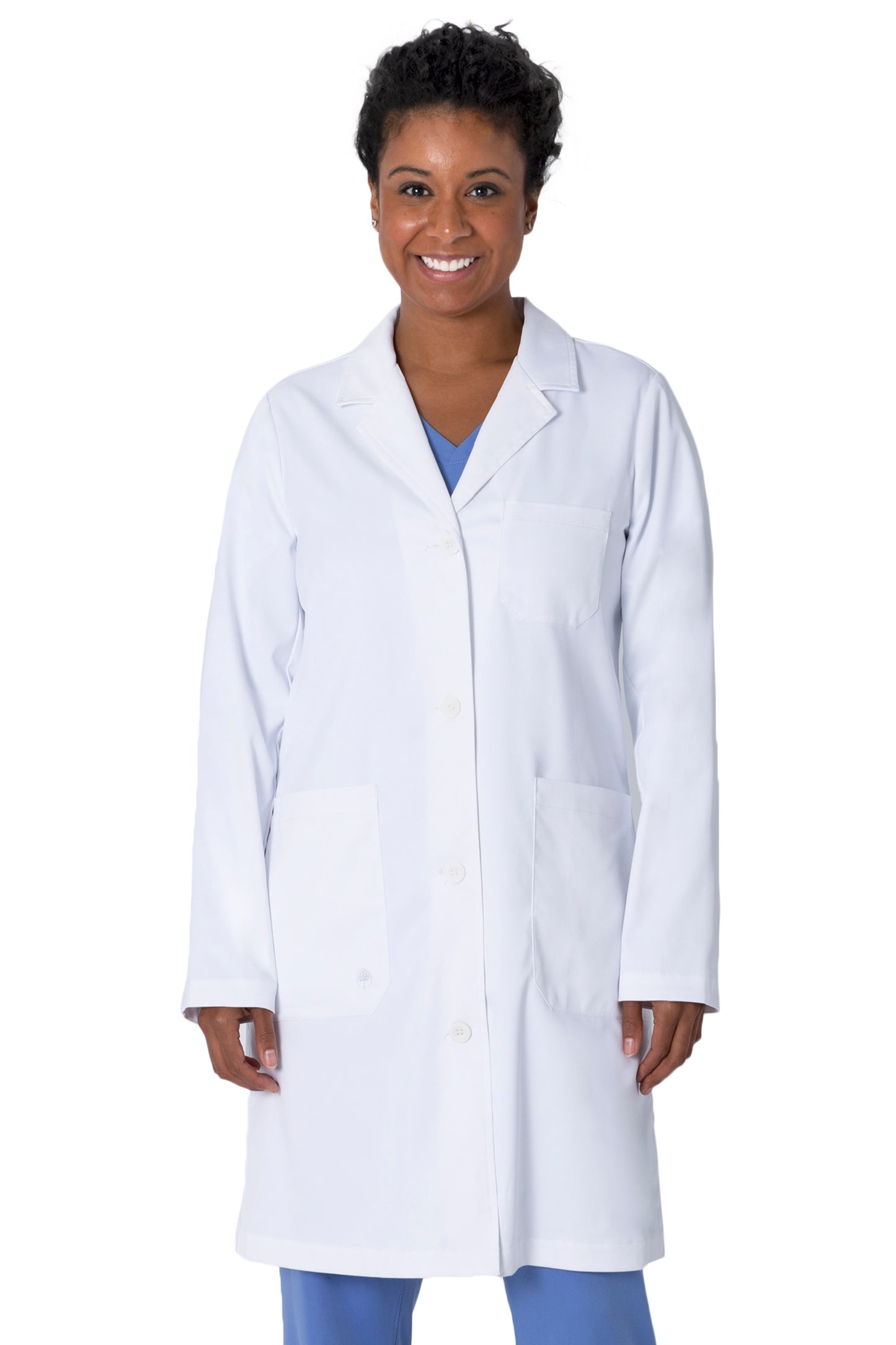 Healing Hands White Coat Womens Faye Full Length Lab Coat  at Parker's Clothing and Shoes.