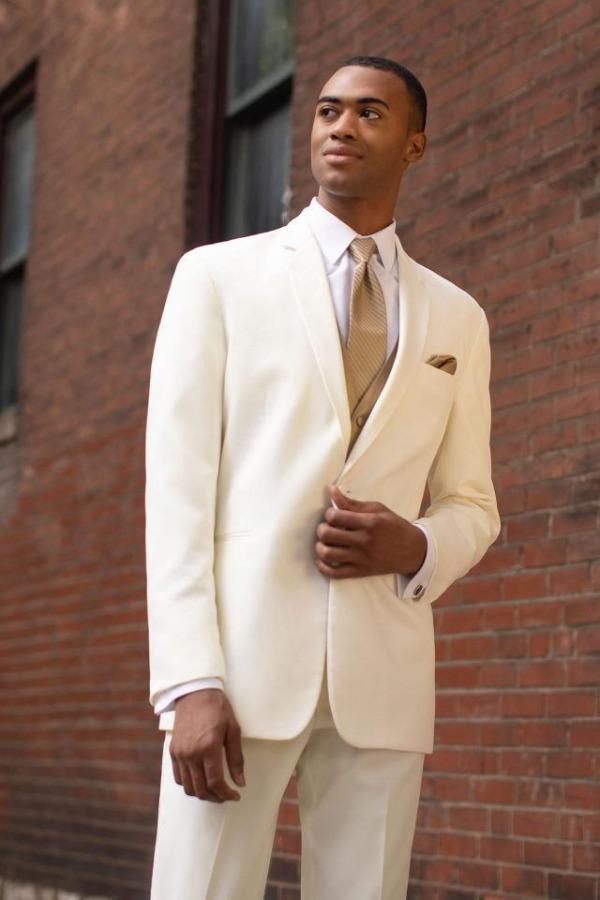 Jim's Formal Wear Tuxedos Platinum Collection Stephen Geoffrey Troy Ivory at Parker's Clothing and Shoes.