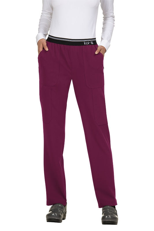 Koi Scrub Pants Next Gen On The Run in Wine at Parker's Clothing and Shoes.