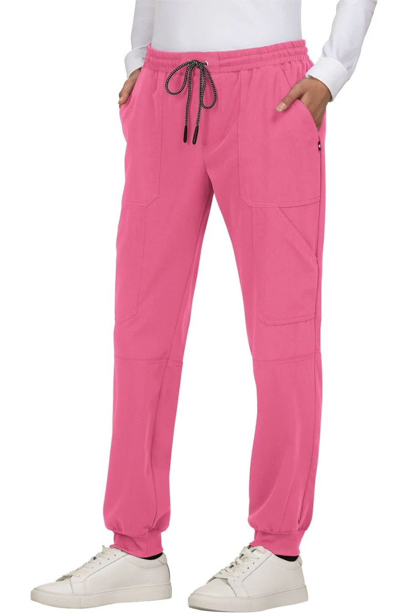 koi women's stretch lindsey mid-rise drawstring waist cargo scrub pants,  white, 3x-large - Walmart.com