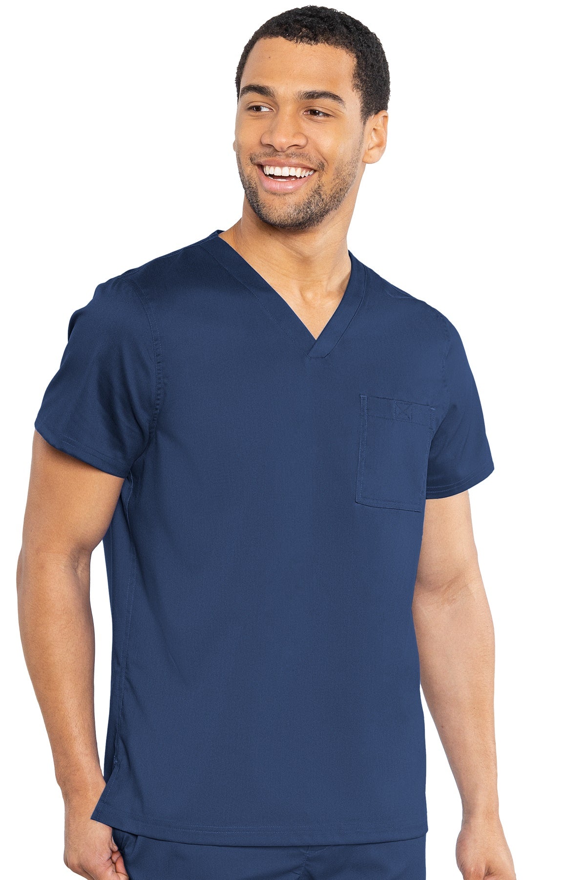 Med Couture Mens Scrub Top RothWear Cadence in Navy at Parker's Clothing and Shoes.