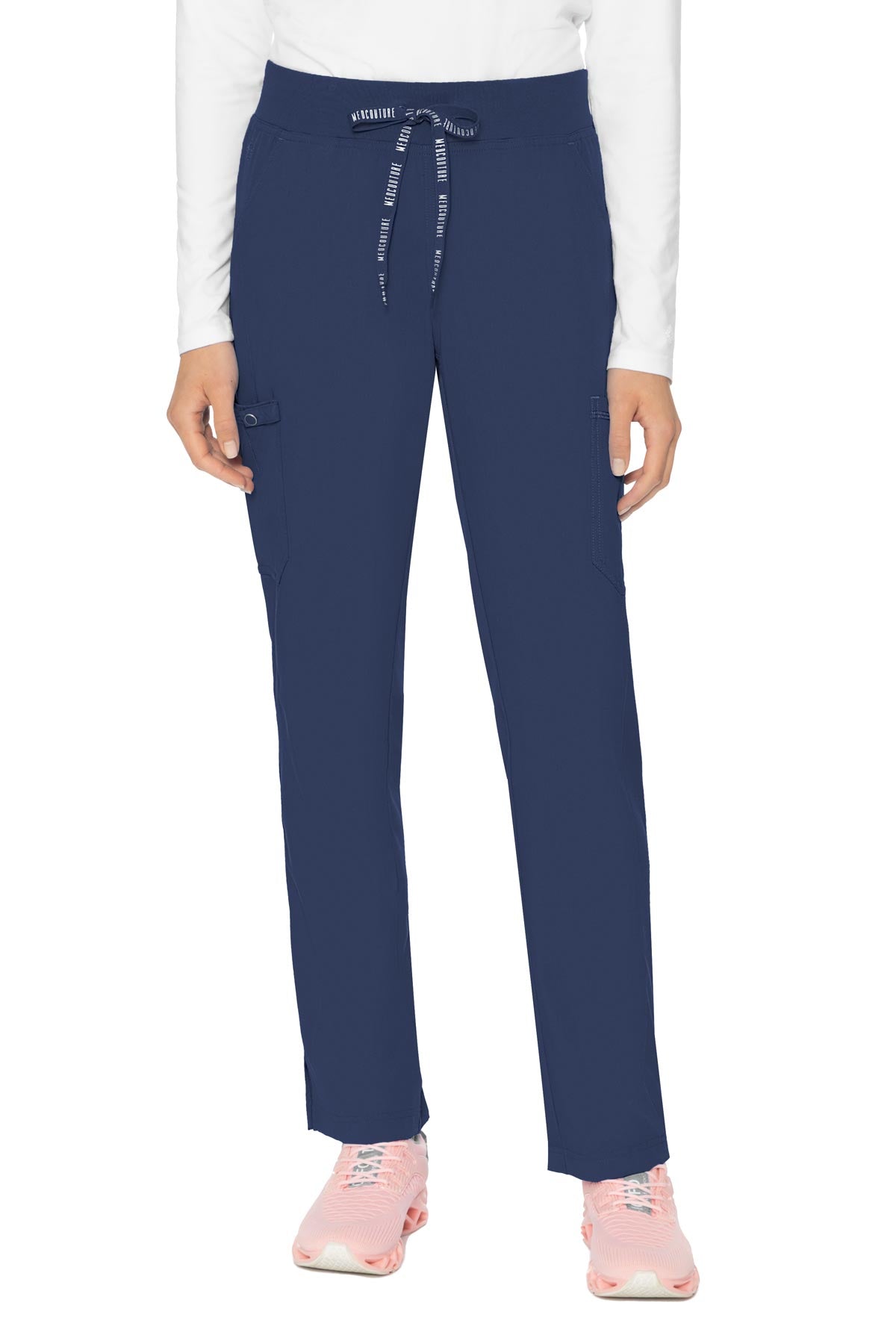 Med Couture Scrub Pants Touch Yoga in Navy at Parker's Clothing and Shoes.