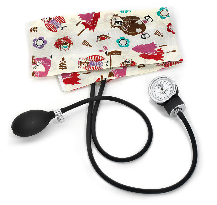 Prestige Premium Adult Aneroid Sphygmomanometer in pattern woodys animals cream at Parker's Clothing and Shoes