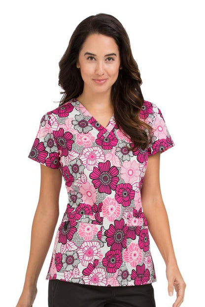 Med Couture MC2 Niki Print Tops at Parker's Clothing & Scrubs.
