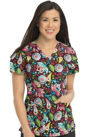 Med Couture MC2 Niki Print Tops at Parker's Clothing & Scrubs.