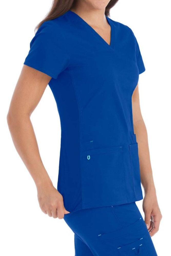 Med Couture Scrub Top MC2 Everyday in Royal at Parker's Clothing and Shoes