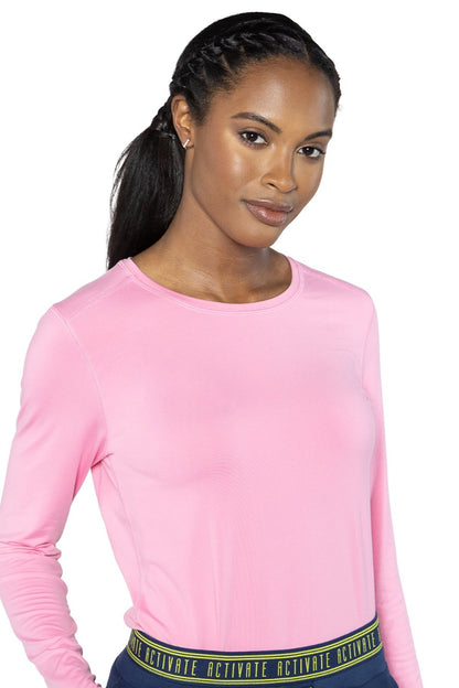 Med Couture Activate Performance Scrub Tee in Taffy Pink at Parker's Clothing and Shoes.