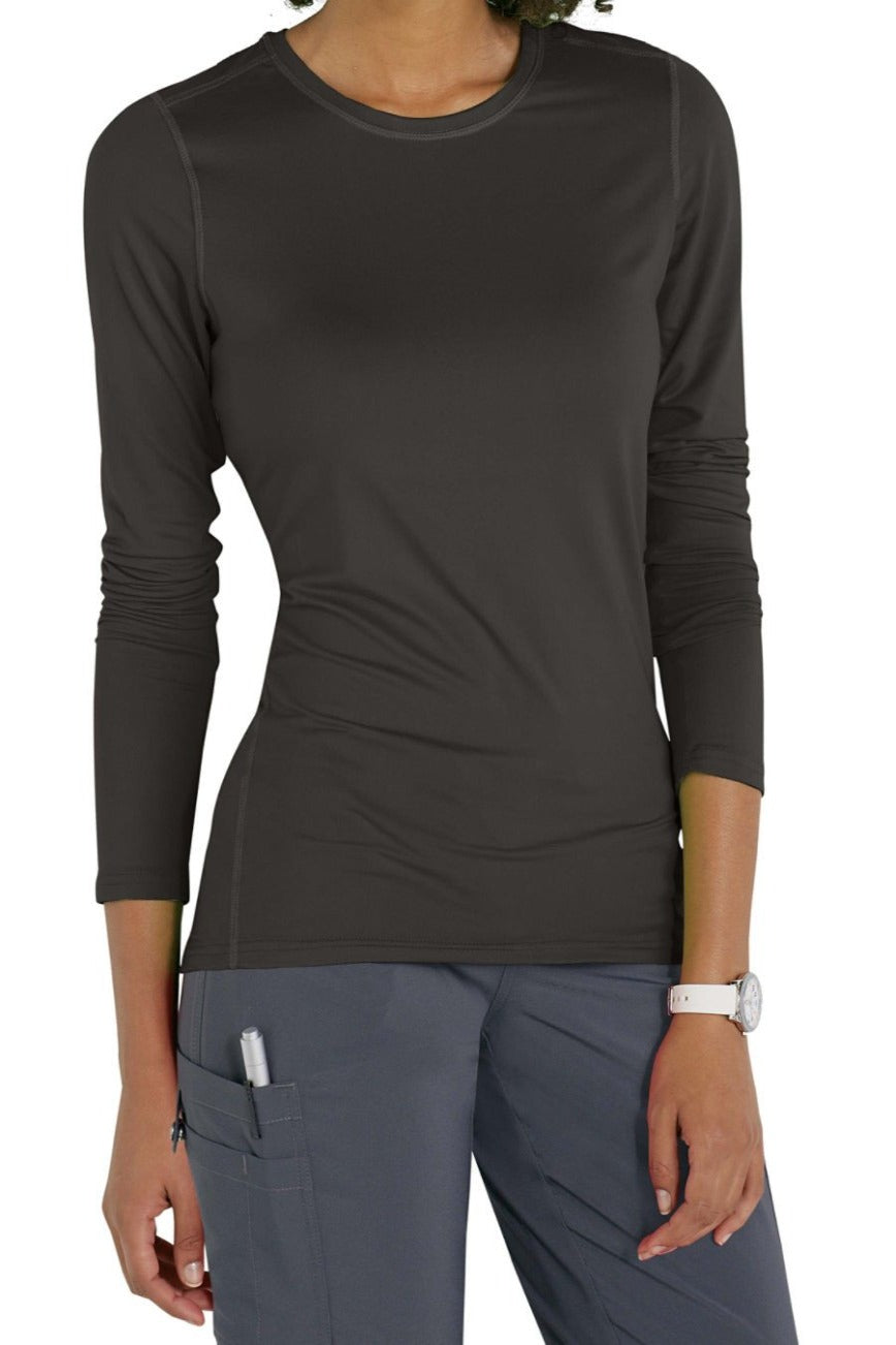 Med Couture Activate Performance Scrub Tee in Charcoal at Parker's Clothing and Shoes.