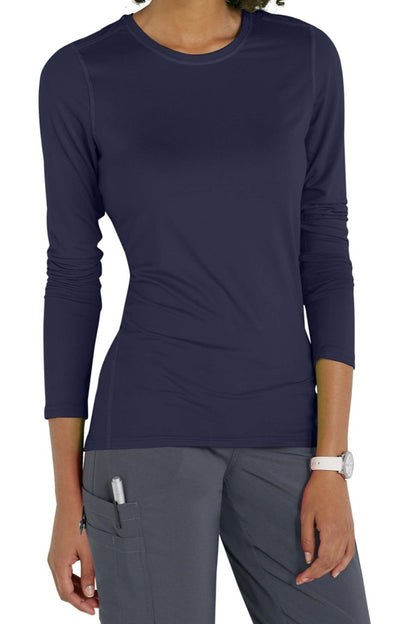 Med Couture Activate Performance Scrub Tee in Navy at Parker's Clothing and Shoes.
