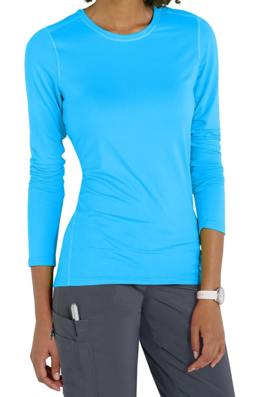 Med Couture Activate Performance Scrub Tee in Turquoise at Parker's Clothing and Shoes.