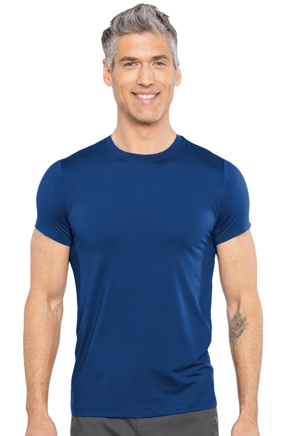Med Couture Mens Scrub Top RothWear Mason Tee in Navy at Parker's Clothing and Shoes.