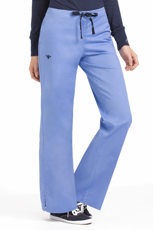 Med Couture Signature Drawstring Pant in Ceil Navy at Parker's Clothing & Scrubs. Med Couture Sale Scrub Pants.