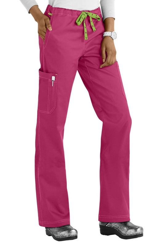 Med Couture Scrub Pants MC2 Layla in Cranberry at Parker's Clothing and Shoes
