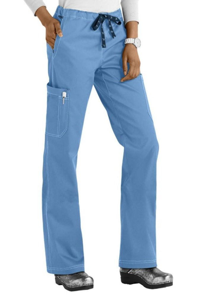 Med Couture Scrub Pants MC2 Layla in Ceil at Parker's Clothing and Shoes