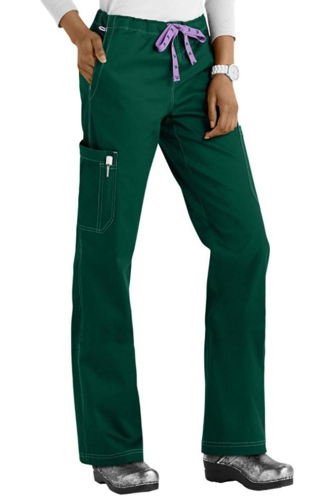 Med Couture Scrub Pants MC2 Layla in Hunter at Parker's Clothing and Shoes