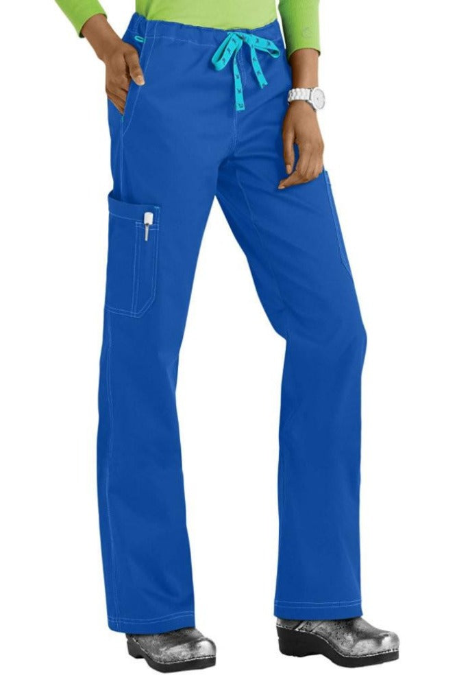 Med Couture Scrub Pants MC2 Layla in Royal at Parker's Clothing and Shoes