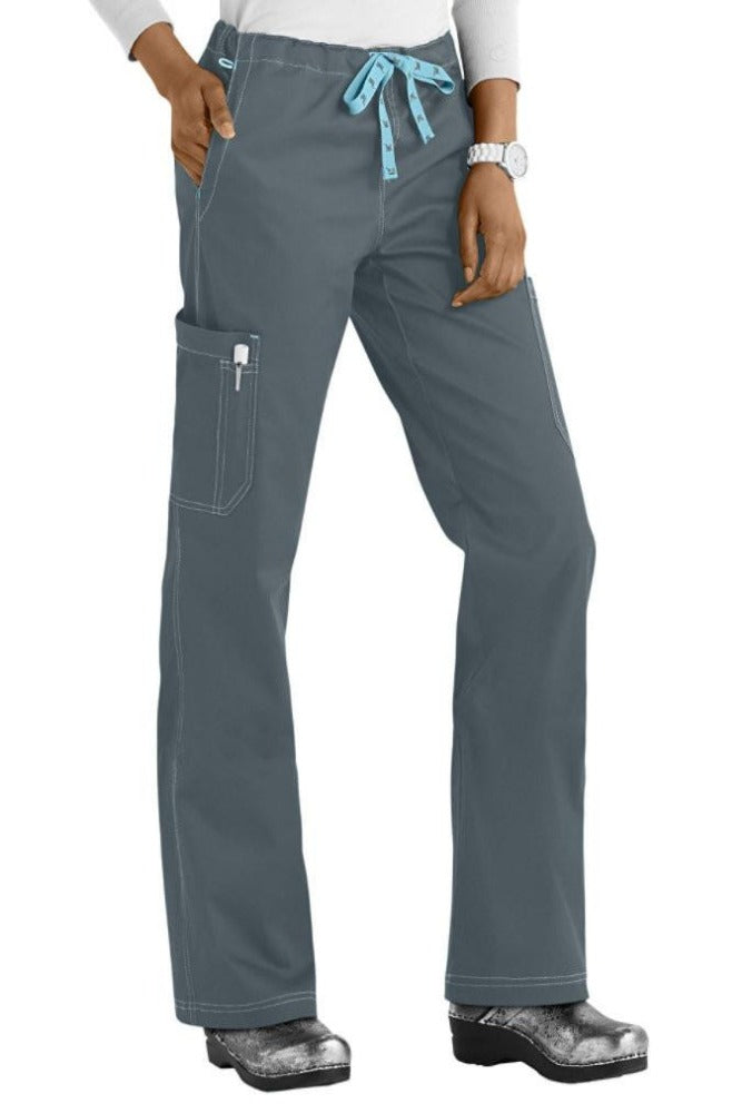 Med Couture Scrub Pants MC2 Layla in Steel at Parker's Clothing and Shoes