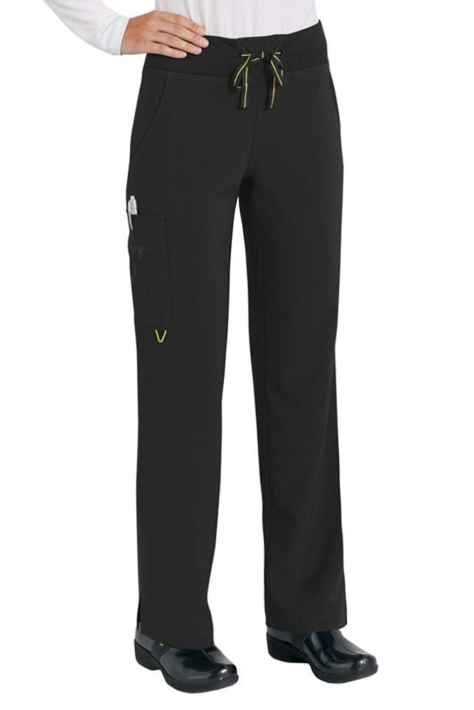 Med Couture Plus Size Scrub Pant in Activate Yoga Pant in Black at Parker's Clothing and Shoes.