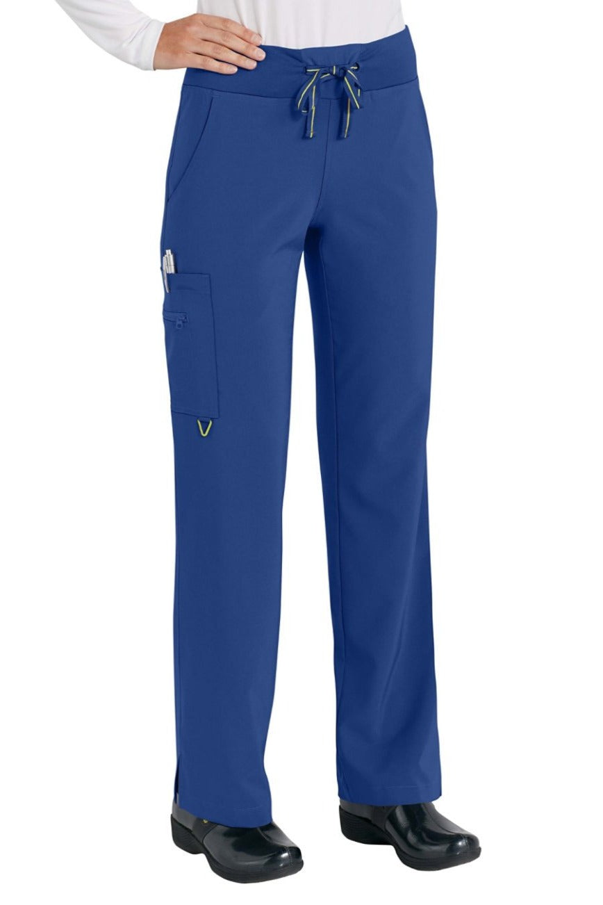 Med Couture Scrub Pant in Activate Yoga Pant in Galaxy Blue at Parker's Clothing and Shoes.