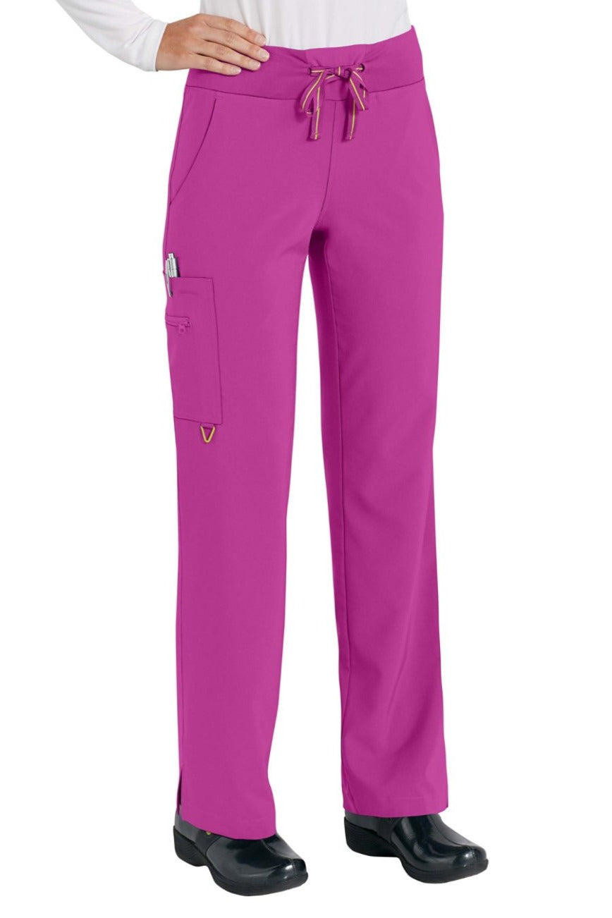 Med Couture Plus Size Scrub Pant in Activate Yoga Pant in Magenta at Parker's Clothing and Shoes.