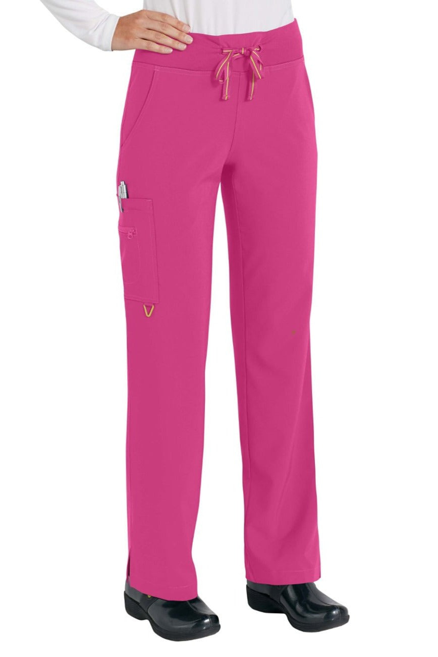 Med Couture Scrub Pant in Activate Yoga Pant in Pink Punch at Parker's Clothing and Shoes.