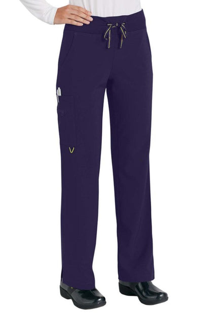 Med Couture Scrub Pant in Activate Yoga Pant in Plum at Parker's Clothing and Shoes.