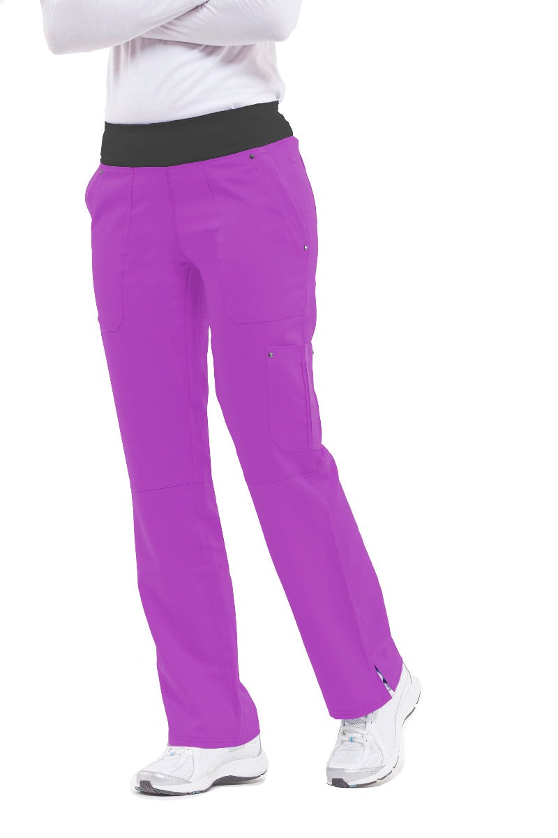 Healing Hands Clearance Sale Scrub Pant Purple Label Tori Yoga Pant in Berry Kiss at Parker's Clothing and Shoes.