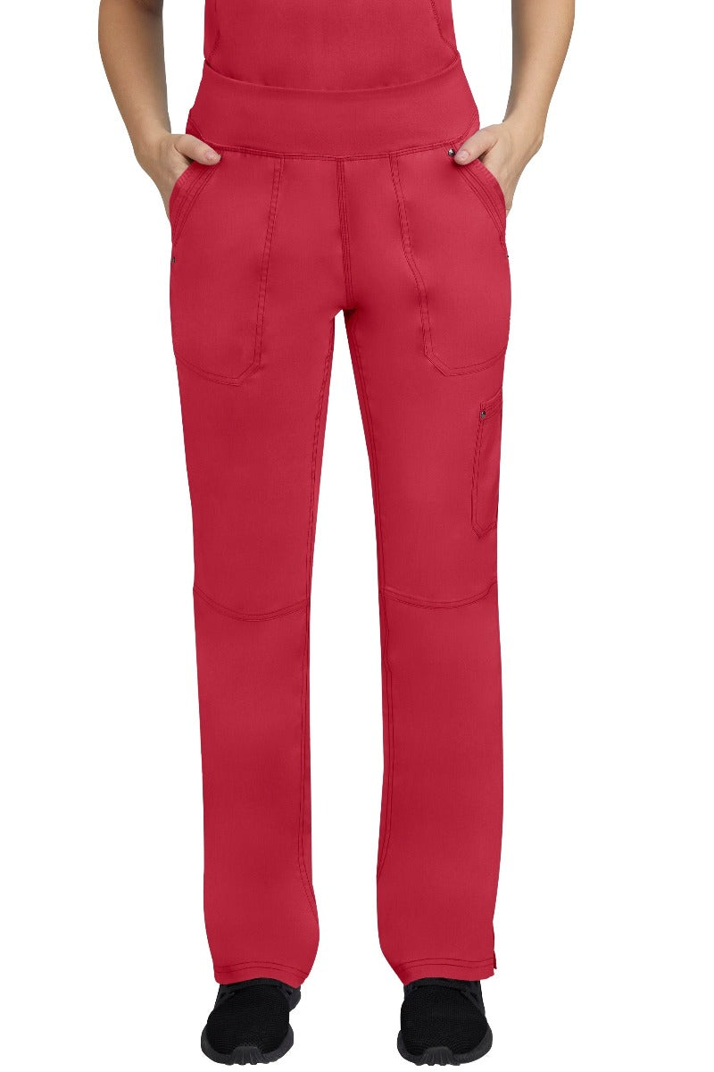 Healing Hands Scrub Pants Purple Label Tori Yoga Pant in Red at Parker's Clothing and Shoes.