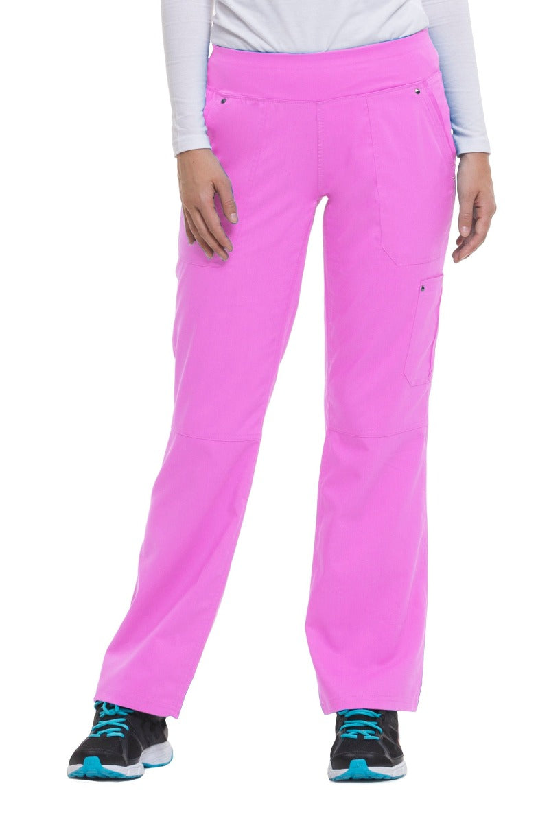 Healing Hands Petite Scrub Pants Purple Label Tori Yoga in Shocking Pink at Parker's Clothing and Shoes.