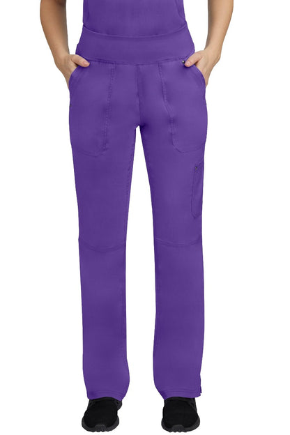Healing Hands Petite Scrub Pants Purple Label Tori Yoga in True Grape at Parker's Clothing and Shoes.