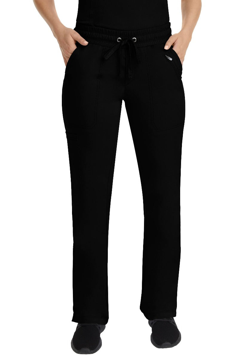 Healing Hands Petite Scrub Pants Purple Label Tanya in Black at Parker's Clothing and Shoes.